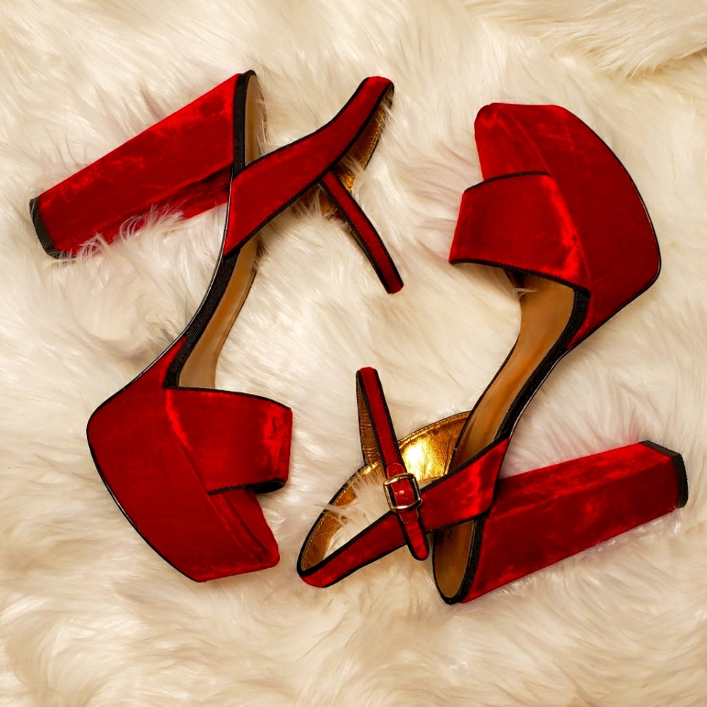 Red Velvet Heels
